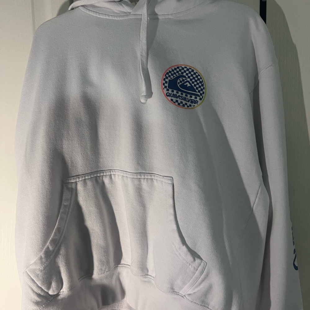 Quiksilver White Hoodie